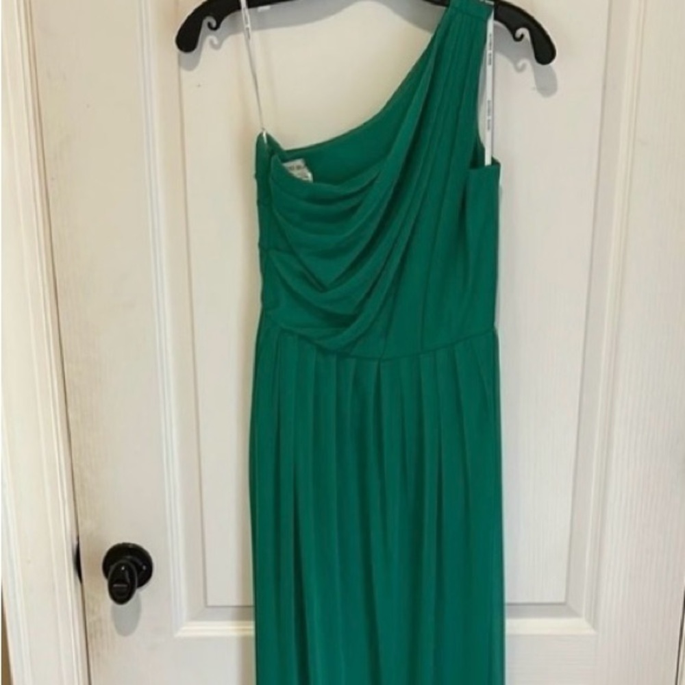 Alfred Sung one shoulder empire waist formal dress